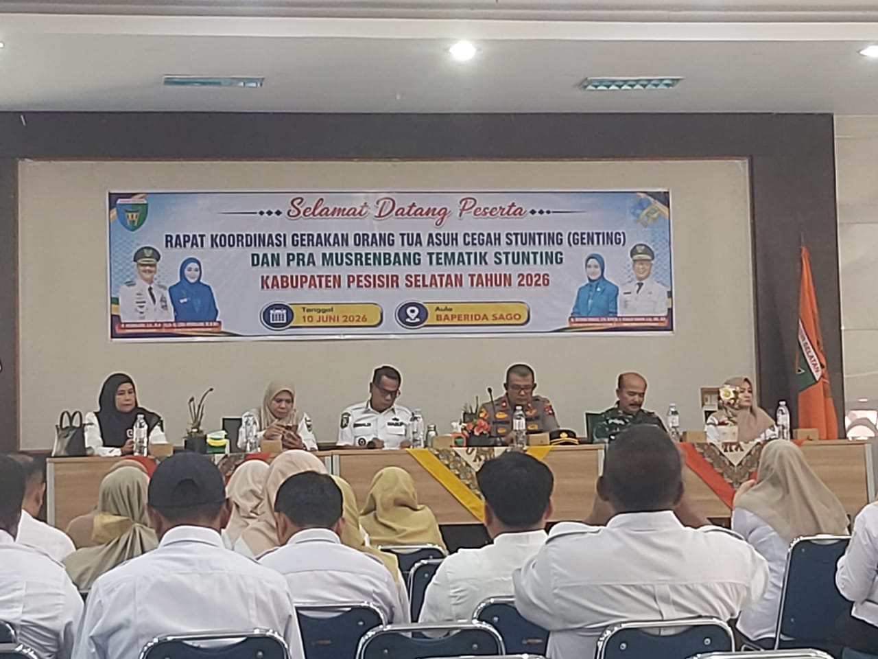 Wabup Pesisir Selatan Buka Rakor GENTING dan Pra Musrenbang Tematik Stunting 2026